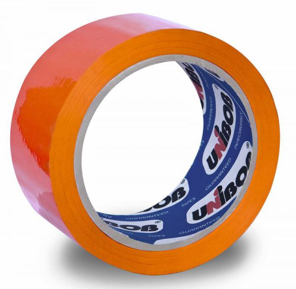 Клейкая лента Unibob 600 цветная 48мм*66м оранжевая (41156)