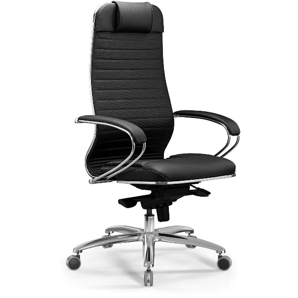 Кресло офисное МЕТТА KL-1.04 Infinity Easy Clean на колесиках, эко.кожа, черный [z509320788]